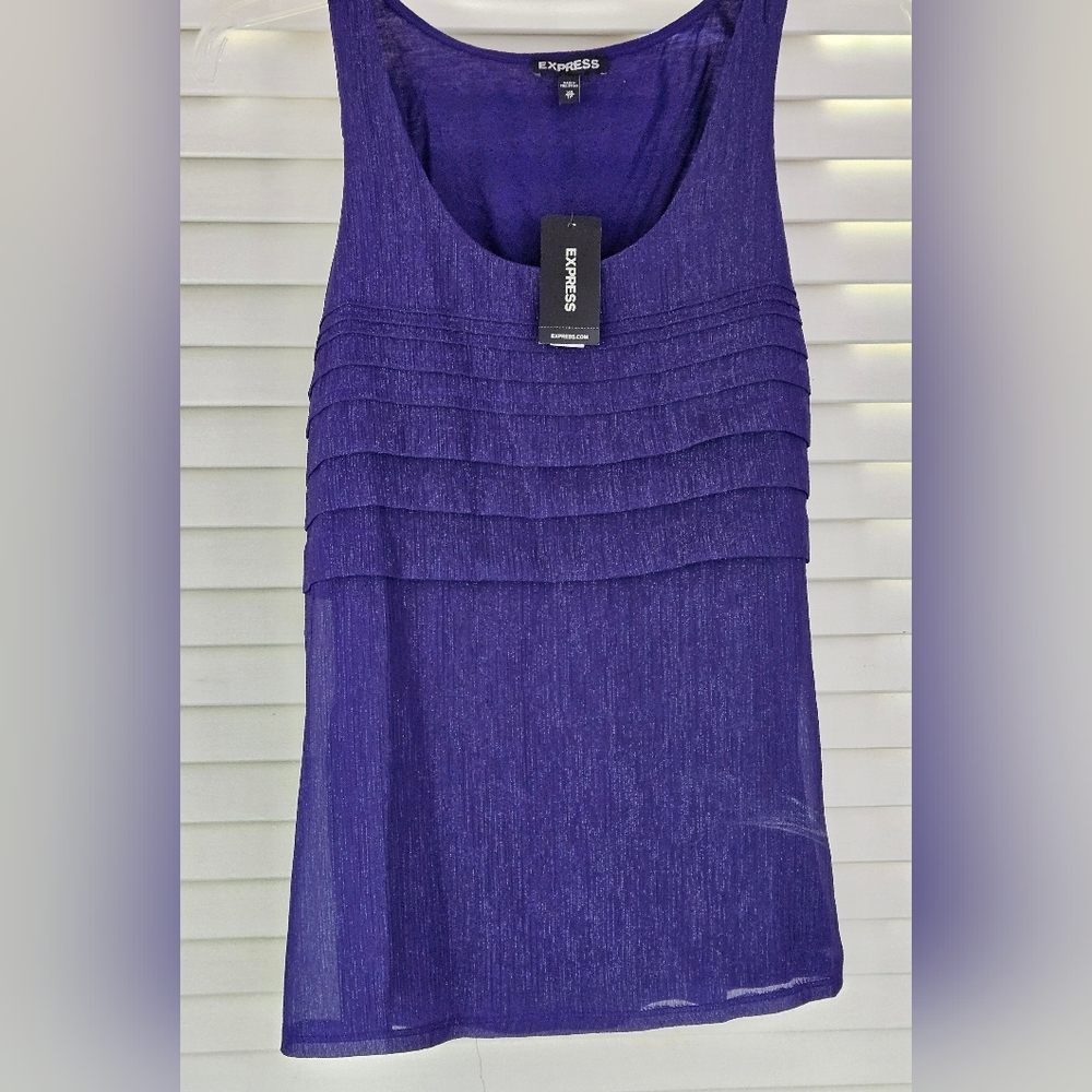 Express Purple Sleeveless Top